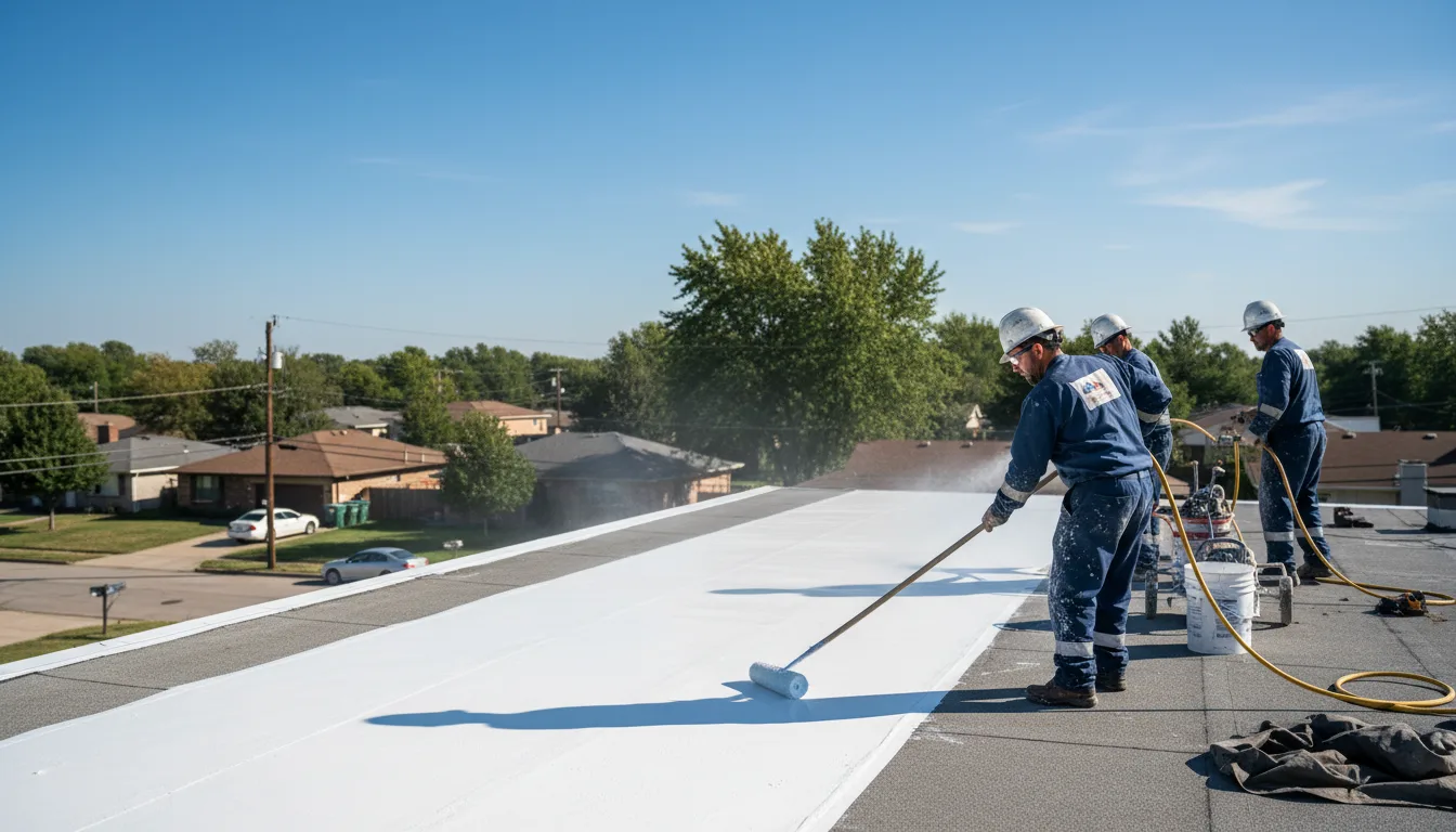 Commercial roof coating in Macksburg, IA near me